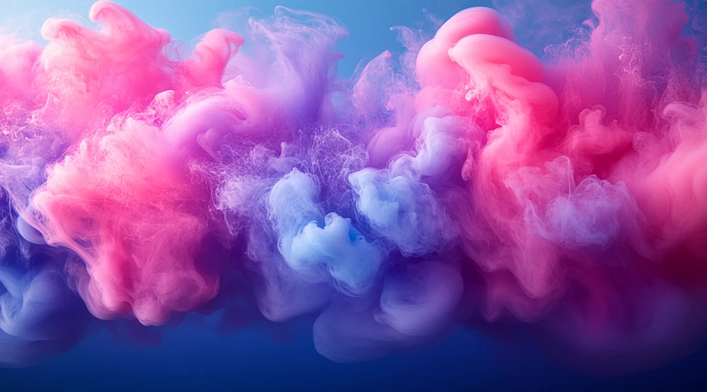 粉紫蓝水墨背景