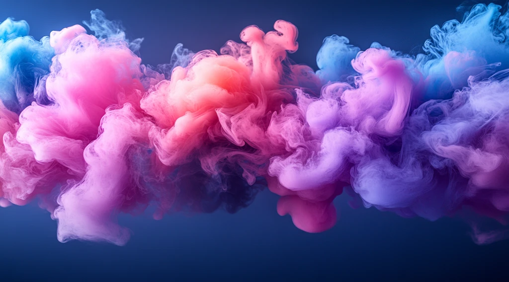 粉紫蓝水墨背景