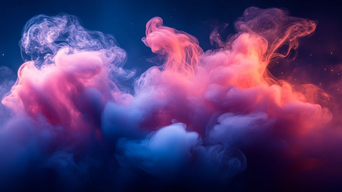 蓝色紫色烟雾