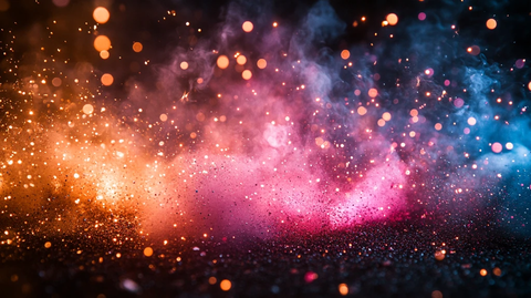 烟花升腾的轮廓