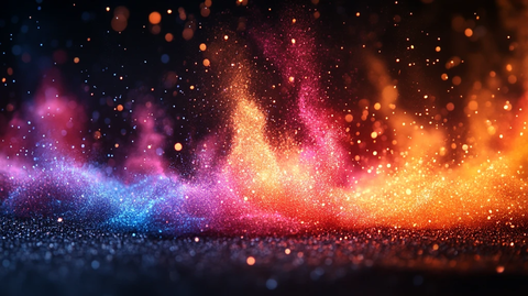 烟花升腾的轮廓