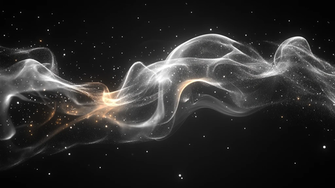 黑背景上的烟雾