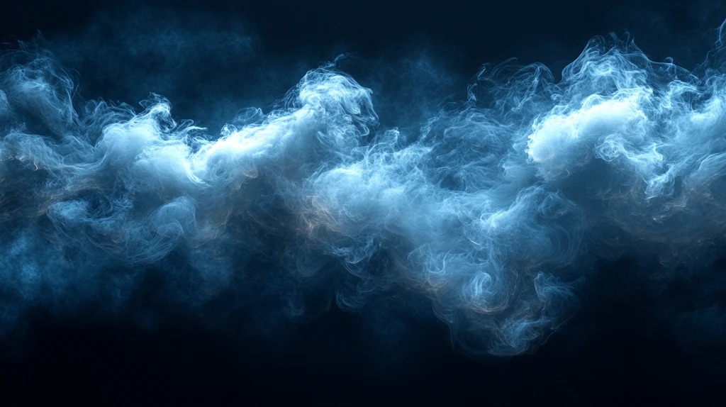 黑背景上的烟雾