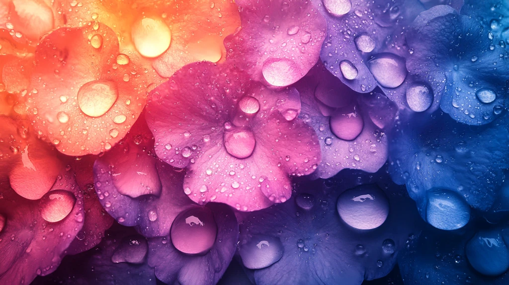 蓝粉橙紫渐变背景