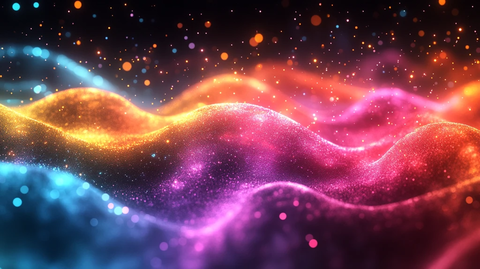 霓虹波浪粒子