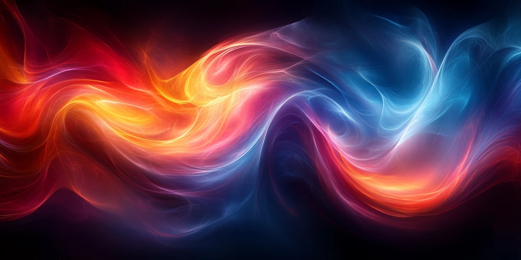 红蓝橙黑漩涡背景