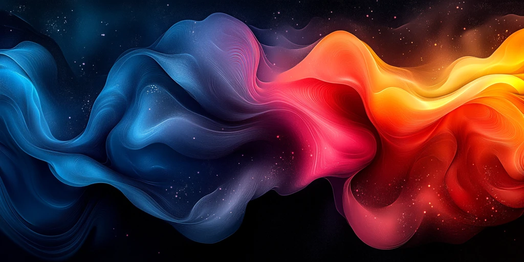 红蓝橙黑漩涡背景