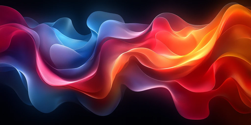 红蓝橙黑漩涡背景