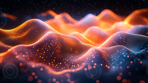 粒子波纹背景图