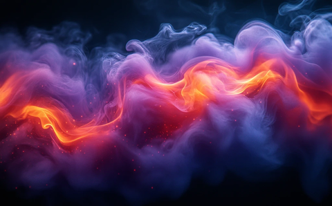 紫色火焰黑背景