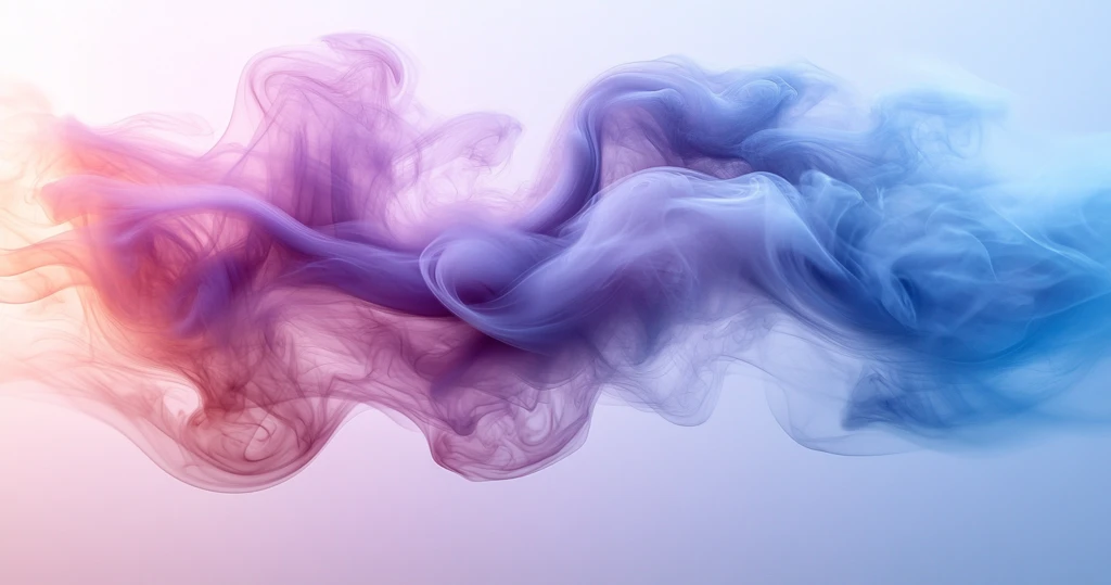 蓝色紫色烟雾设计