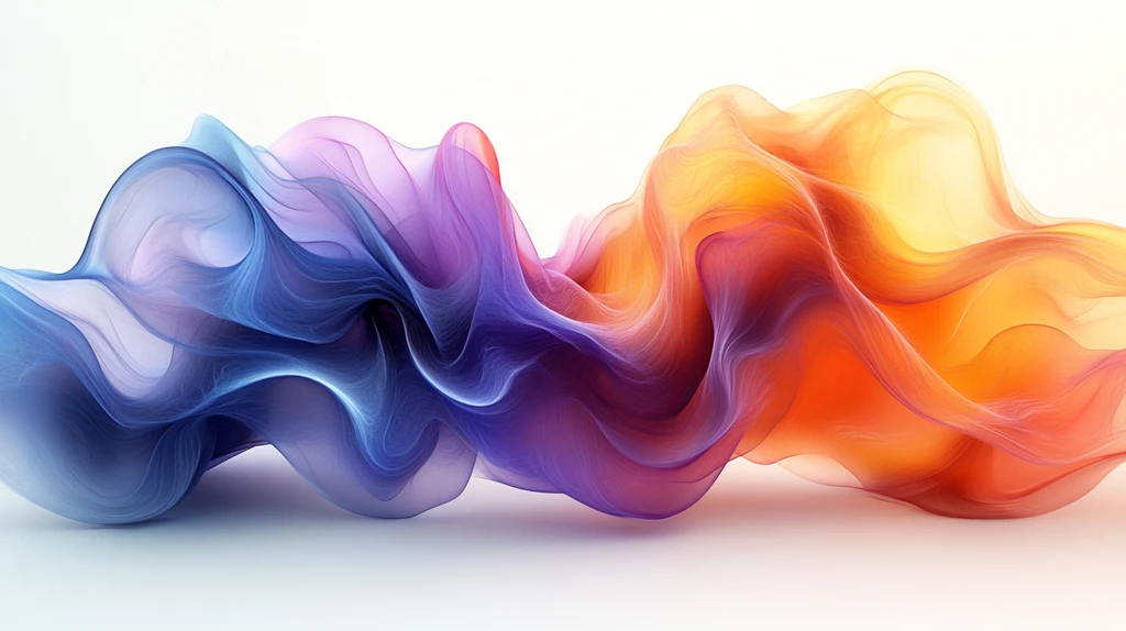 波浪渐变抽象图形