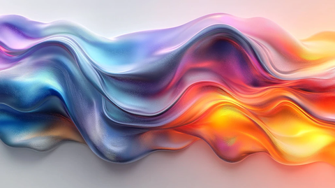 波浪渐变抽象图形