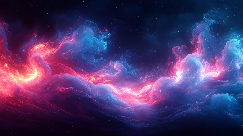 蓝粉光影树形图案