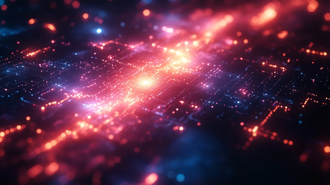 粉蓝科技纹理背景