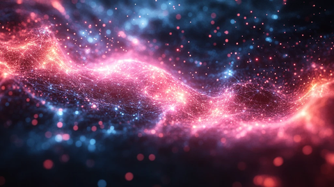 粉蓝科技纹理背景