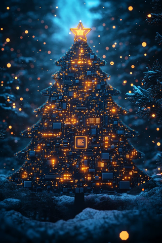 微电路圣诞树