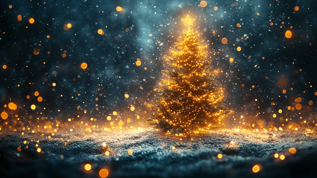 新年或圣诞树二进制