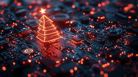 科技元素圣诞树