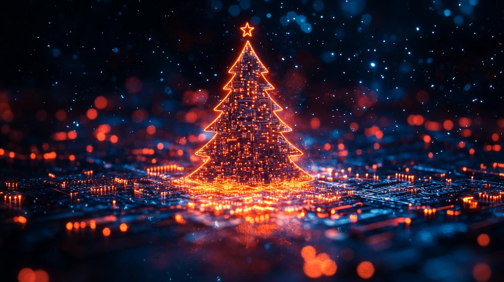 科技元素圣诞树