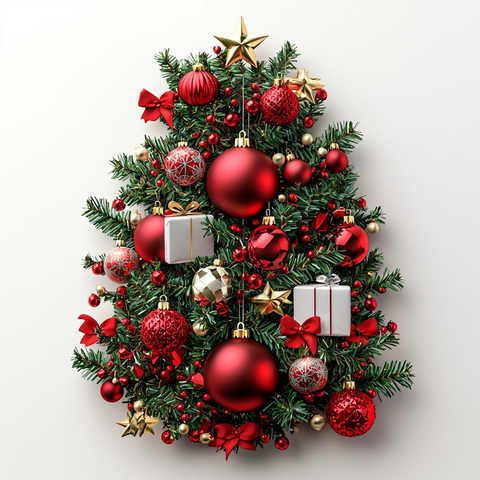 科技圣诞装饰贴