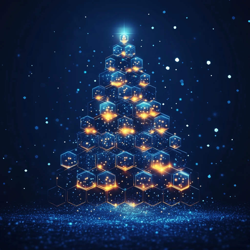 蜂窝六边形圣诞树