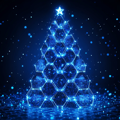 蜂窝六边形圣诞树