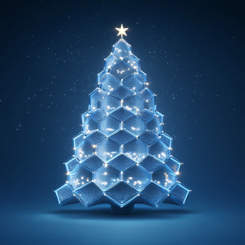 蜂窝六边形圣诞树