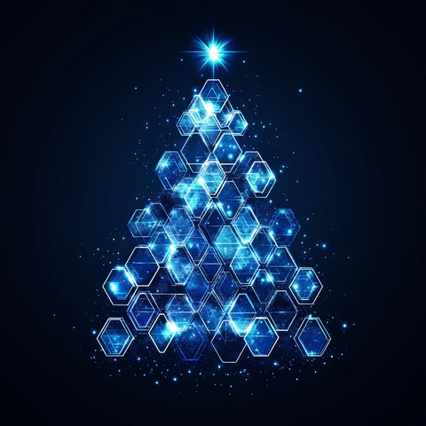 蜂窝六边形圣诞树