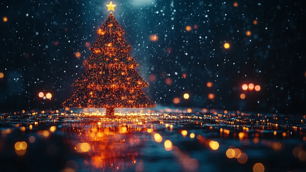 通信代码圣诞树