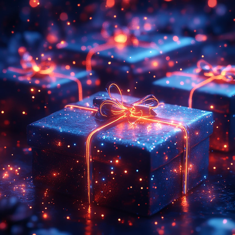 未来风格圣诞礼物