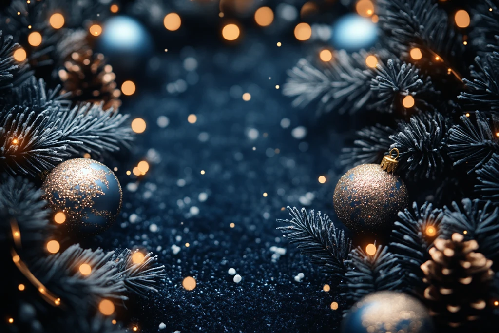 深海冬日圣诞背景