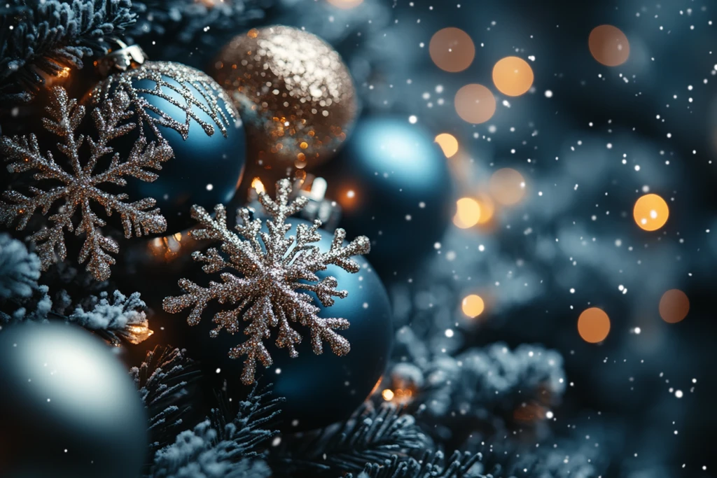 深海冬日圣诞背景