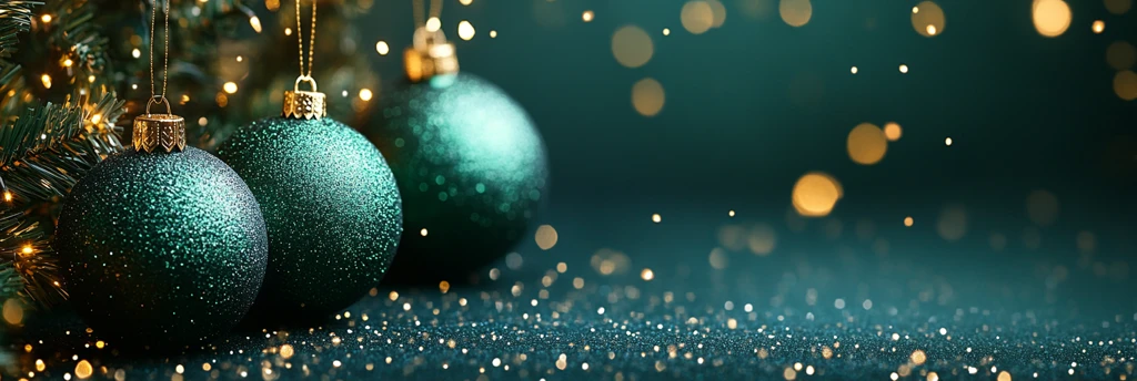 深绿圣诞球挂饰