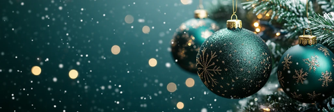 深绿圣诞球挂饰