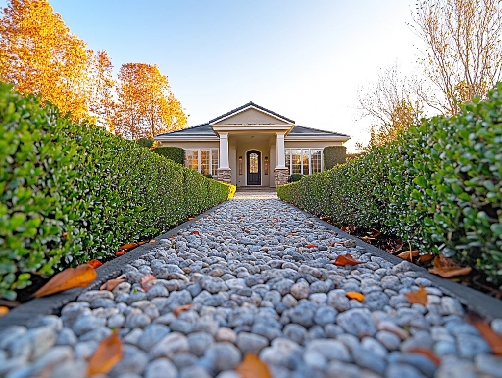 房屋前门入口照