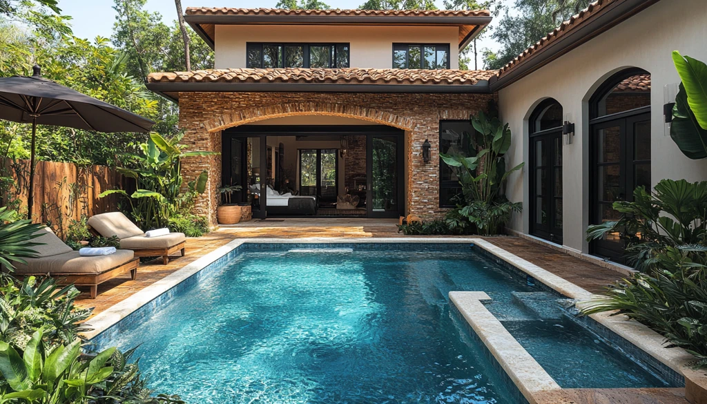 地中海风格小泳池