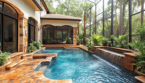 地中海风格小泳池