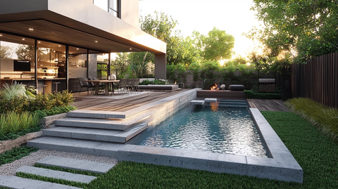 现代泳池露台设计