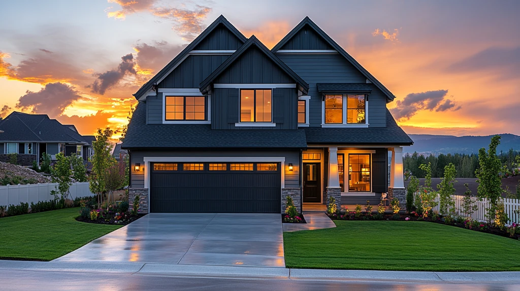 温暖色调住宅外观