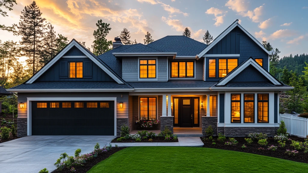 温暖色调住宅外观