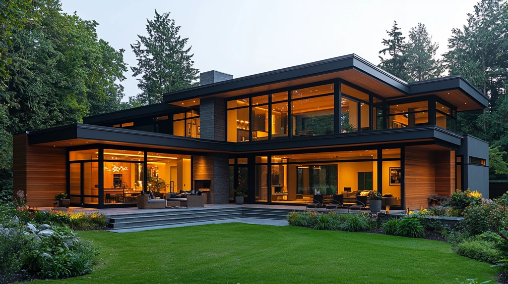 木窗绿景现代宅