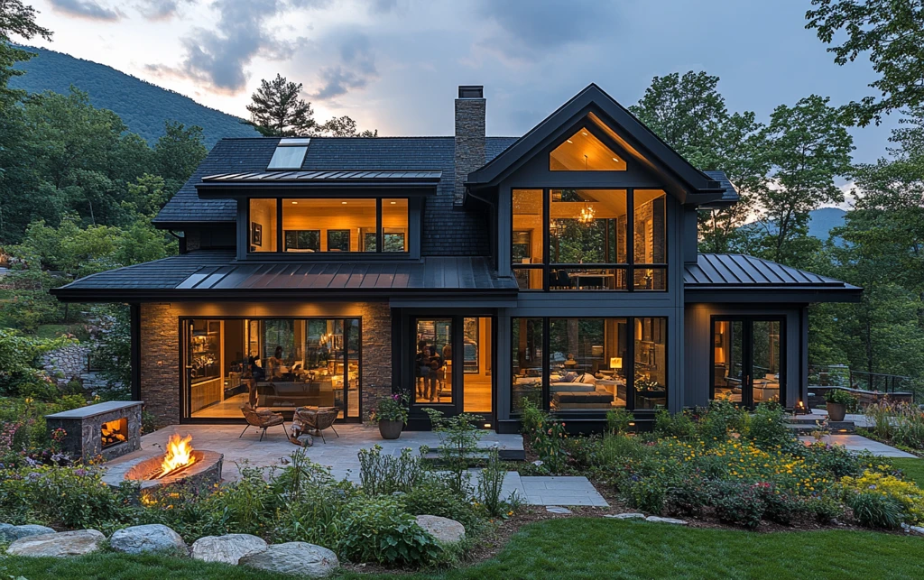 山景农舍阳台花园