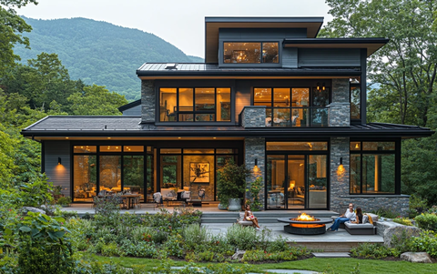 山景农舍阳台花园