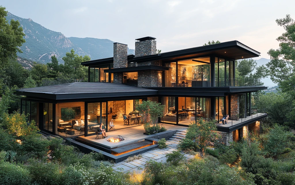 山景农舍阳台花园