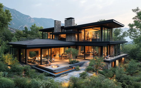 山景农舍阳台花园