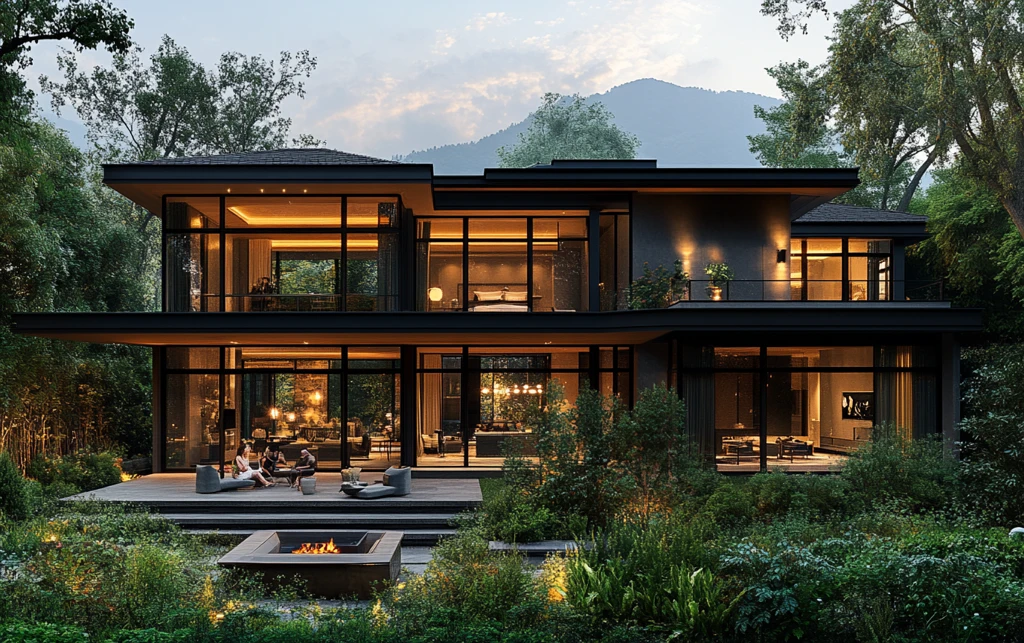 山景农舍阳台花园