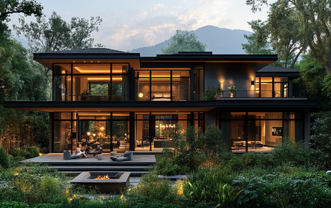 山景农舍阳台花园