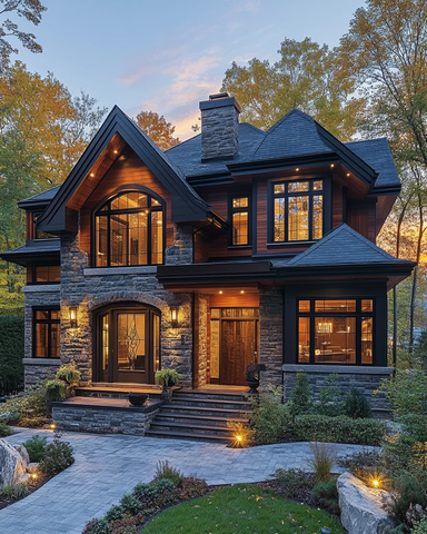 宽敞两层豪宅外景