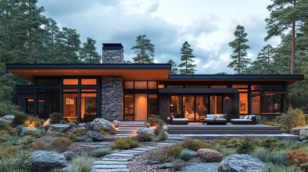 现代工艺住宅外景